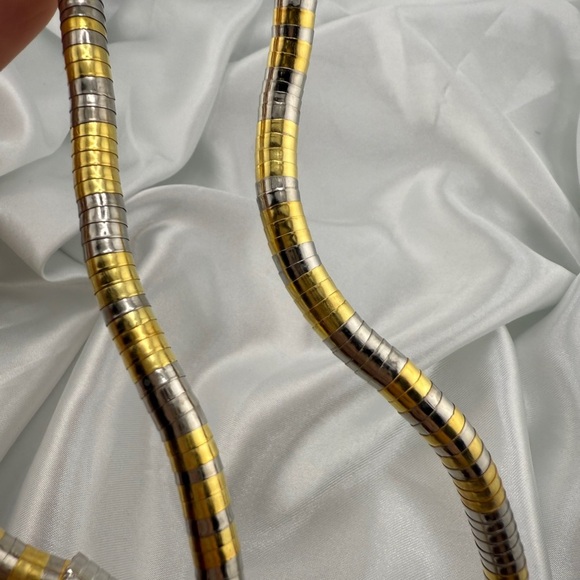 Serpentine fixable Serpent Snake Gold and Silver Wrap Necklace - Picture 7 of 8